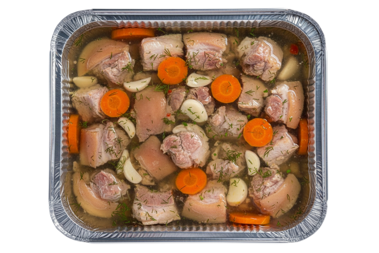 Piftie de porc tradițională din carne și rasol, 1.5 kg, gust autentic